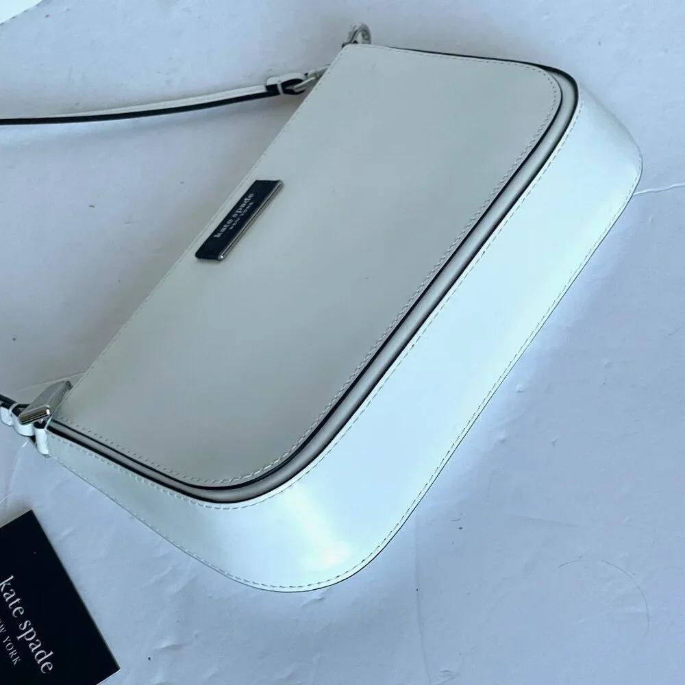 Kate Spade Sam Icon Mini Shoulder Bag White Leather